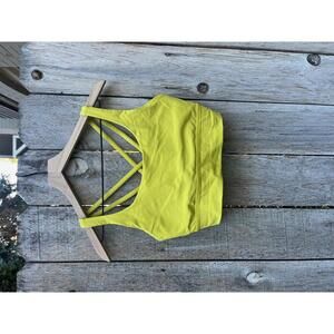 lululemon Energy Longline Bra Medium Support, B–D Cups 10 Medium Yellow Pear